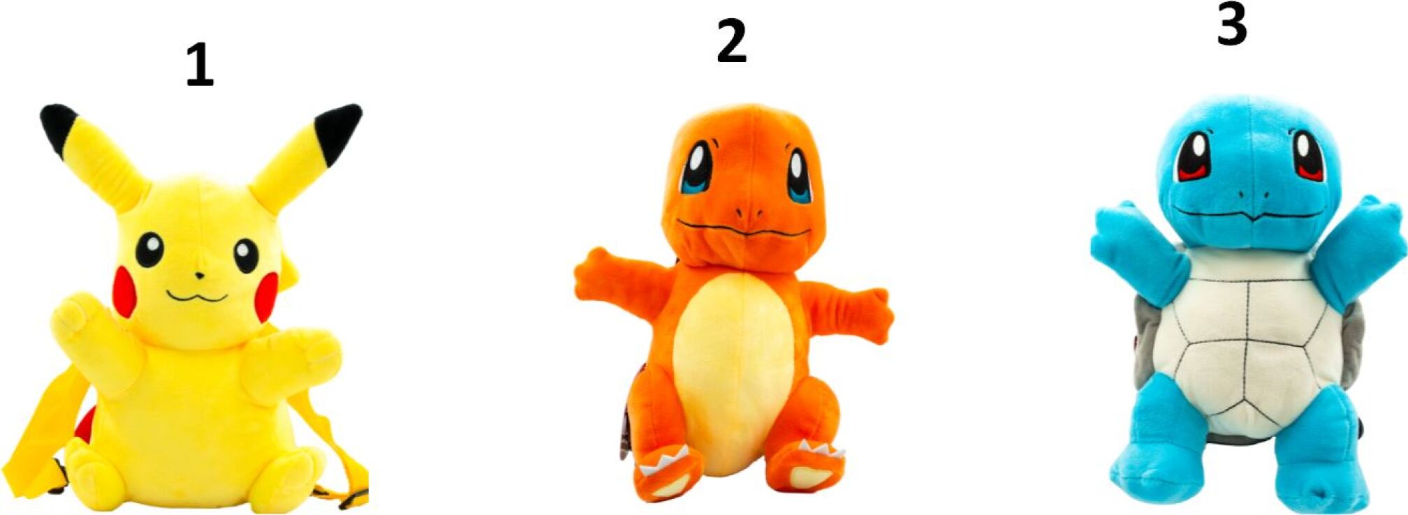 CAN Λούτρινο Backpack Pokemon-3 Σχέδια (PM22760V1) (1)