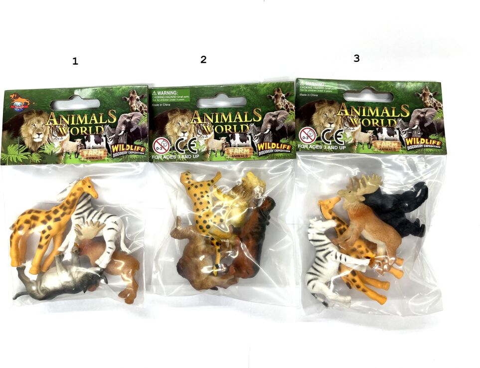 WC Άγρια Ζώα Σετ 2.5"-3 Σχέδια (2504-P3061/4) (0)