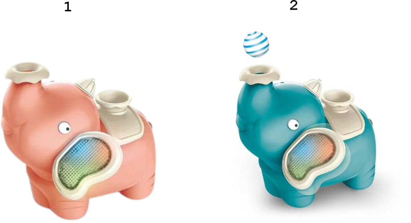 BW Ελεφαντούλης Bump & Go B/O With Light-2 Σχέδια (158-2C) (1)