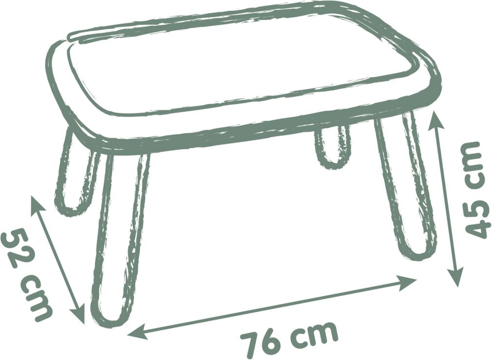 Smoby Life Τραπεζάκι Kid Table Green (7/880408) (2)