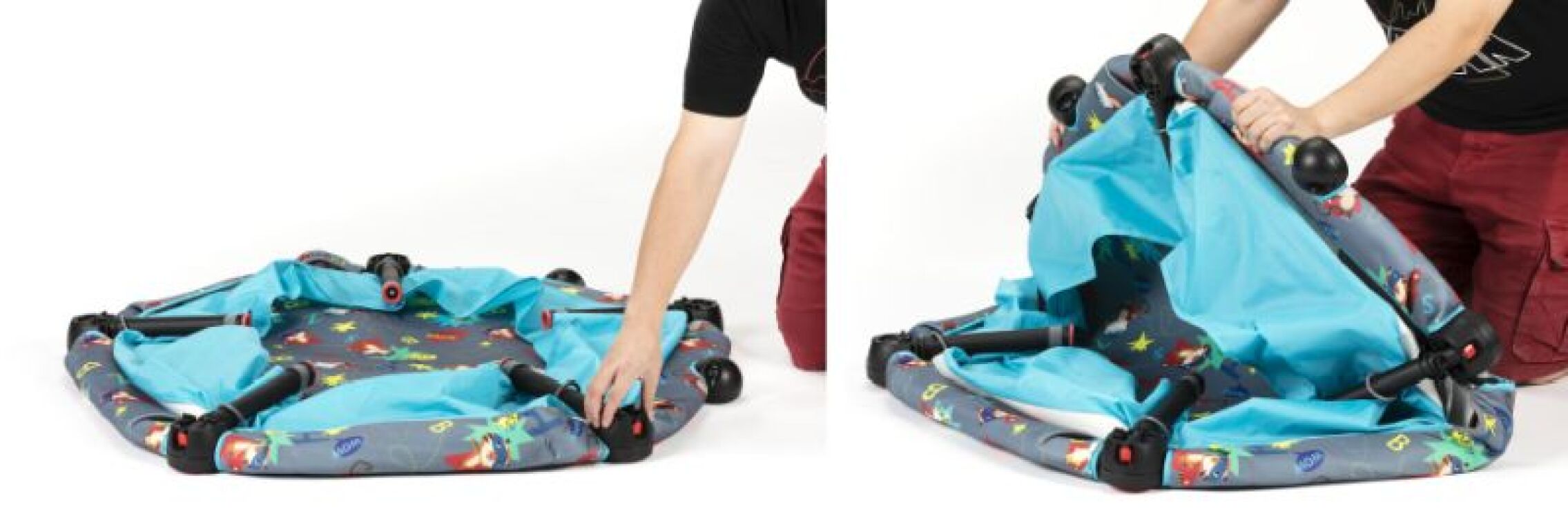 Okiedog Τραμπολίνο With Balls 3 In 1-Super Heroes (90013) (2)