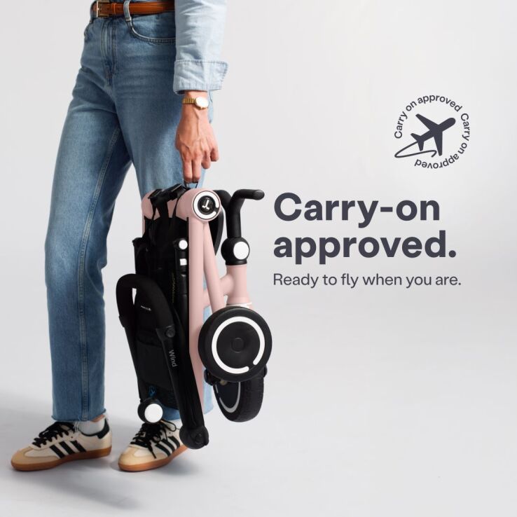 Smart Trike Τρίκυκλο Folding Wind Blush Pink (5811500) (5)