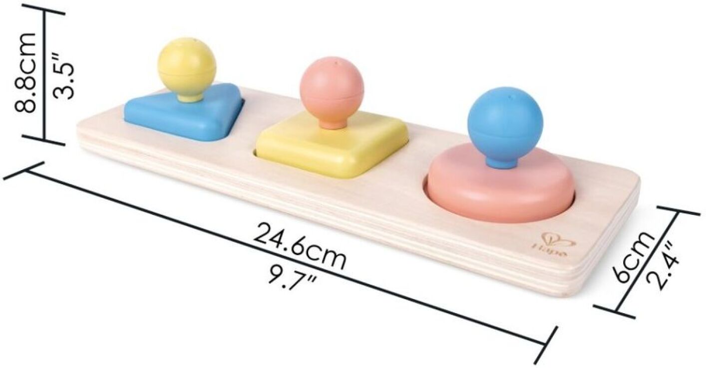 Hape Early Explorer Ξύλινο Montessori Mirror Shape Puzzle (E0072A) (2)