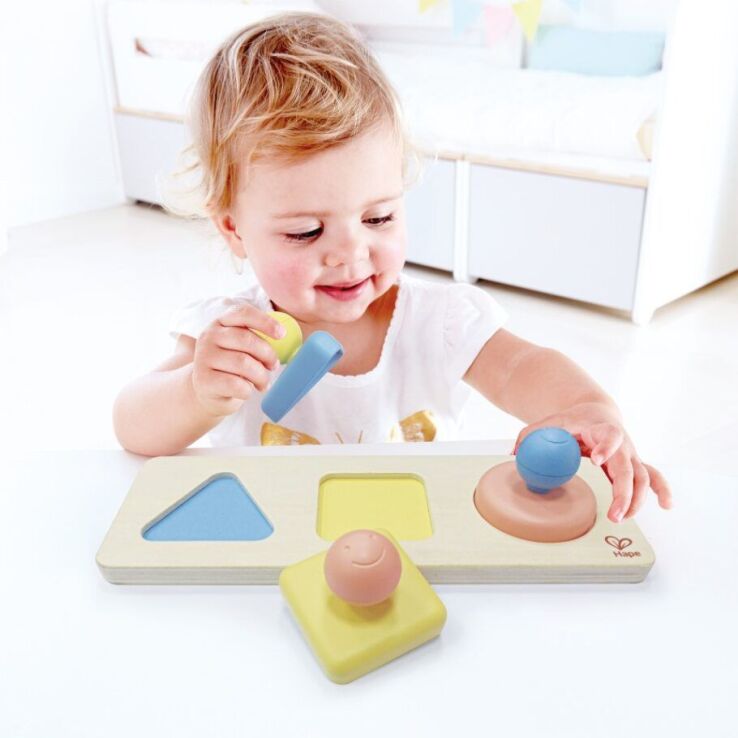 Hape Early Explorer Ξύλινο Montessori Mirror Shape Puzzle (E0072A) (4)