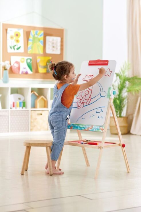 Hape Early Explorer Ξύλινος Πίνακας Flip Flat Easel (E1063B) (4)