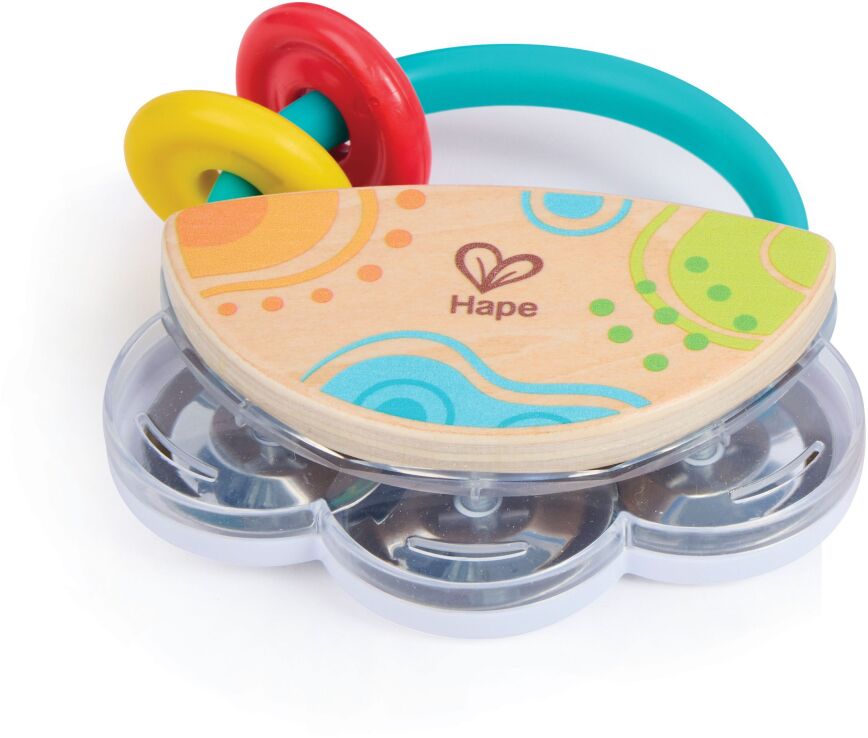 Hape Early Explorer Ξύλινη Κουδουνίστρα Tiny Rattle (E0128K) (1)