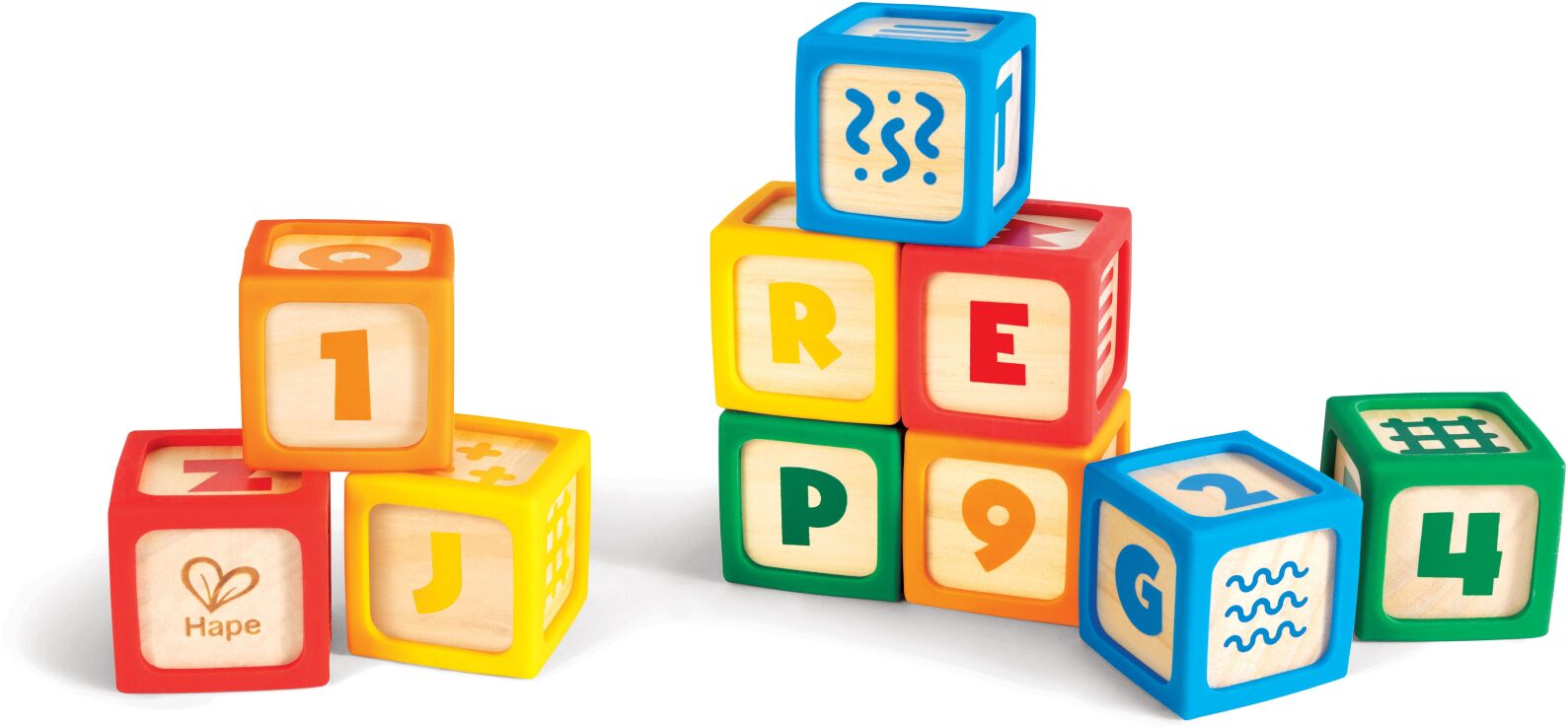 Hape Early Explorer Ξύλινα Τουβλάκια Smart Start 10Τμχ (E0131K) (2)