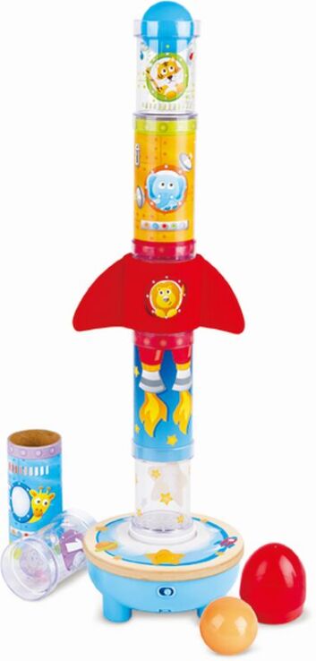 Λαμπάδα Hape Early Explorer Ξύλινος Πύραυλος Ball Air Stacker (E0387B) (3)