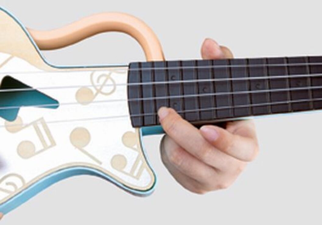 Hape Early Melodies Ξύλινη Κιθάρα Ukulele Rock N Roll (E0626A) (1)