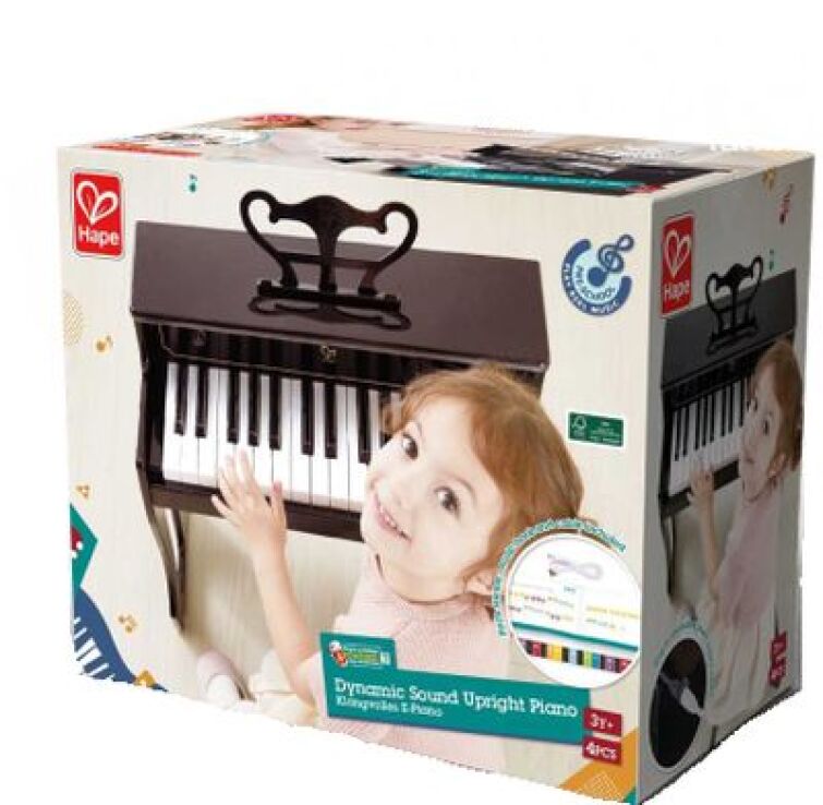 Hape Early Melodies Ξύλινο Πιάνο Upright With Sound (E0631A) (1)