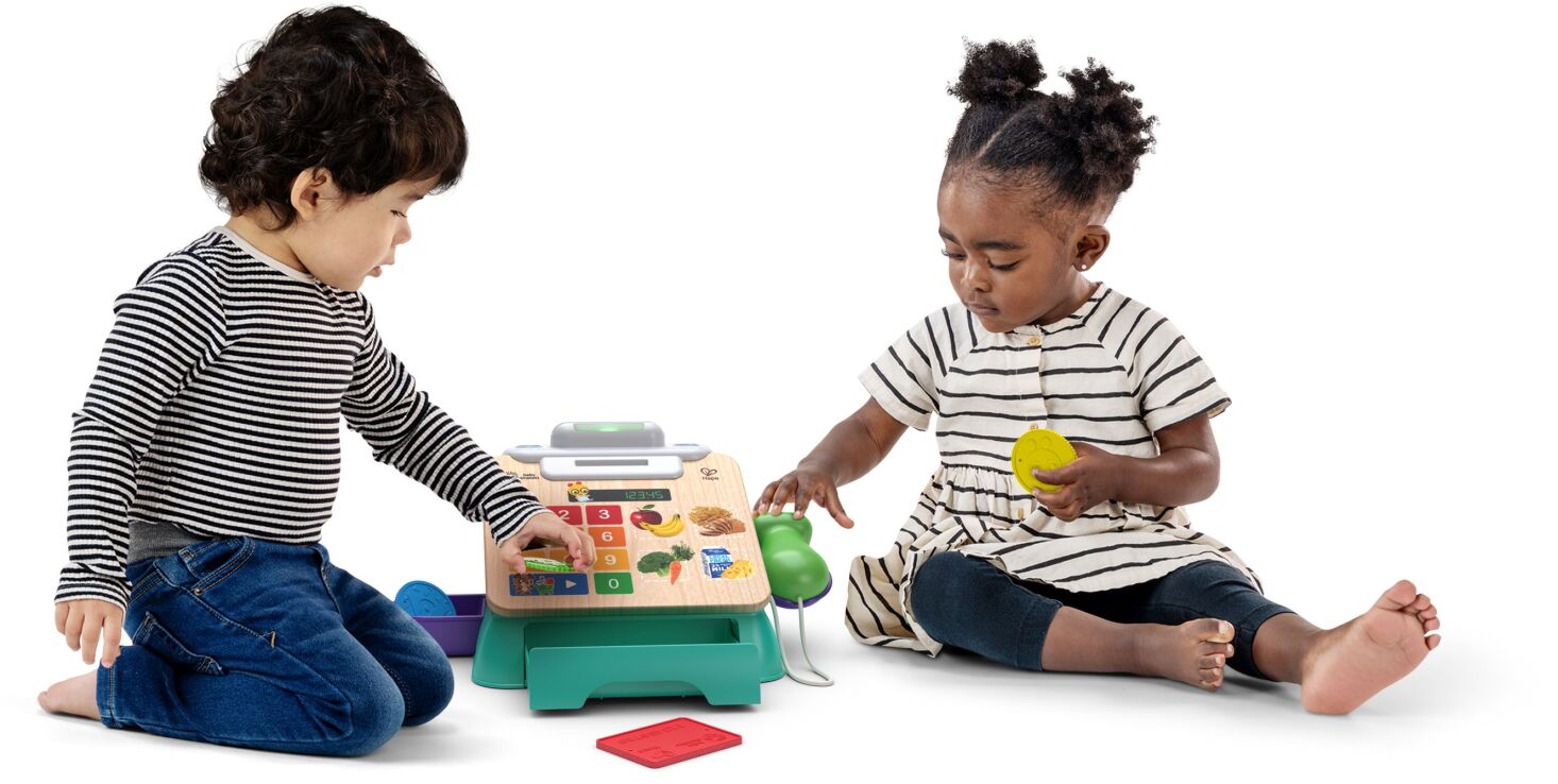 Hape Kids II Ξύλινο Magic Touch Ταμειακή Μηχανή (800914G53) (1)