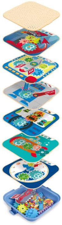 Hape Early Explorer Ξύλινο Σετ Cogworks Experimental (E1065A) (2)