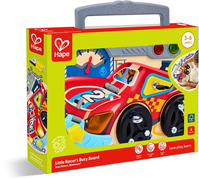Hape Early Explorer Ξύλινο Little Racer's Board (E1120) (1)