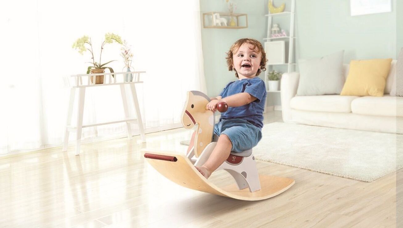 Hape Early Explorer Ξύλινο Κουνιστό Αλογάκι 2 In 1 (E1203A) (4)