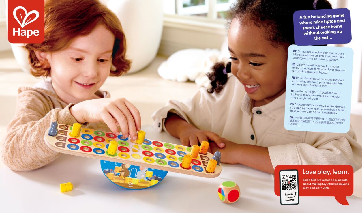 Hape Early Explorer Ξύλινο Balance Don't Wake Up The Cat (E1669A) (2)