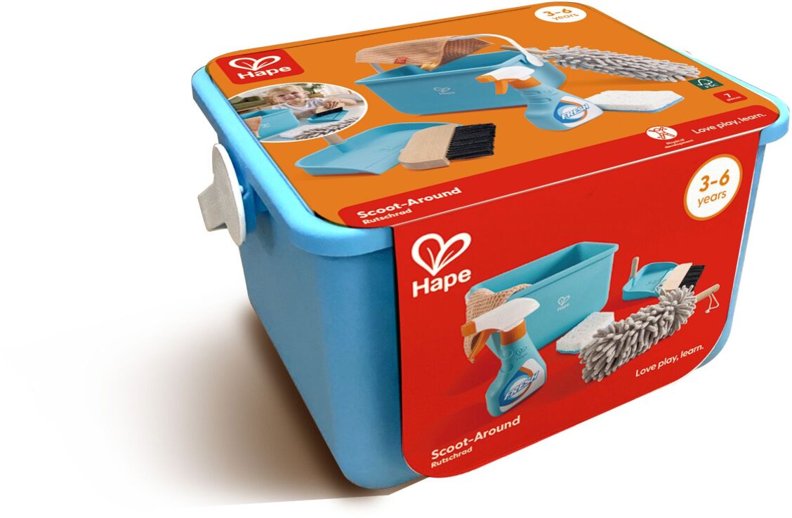 Hape Scoot-Around Ξύλινο Σετ Καθαρισμού (E3054A) (1)