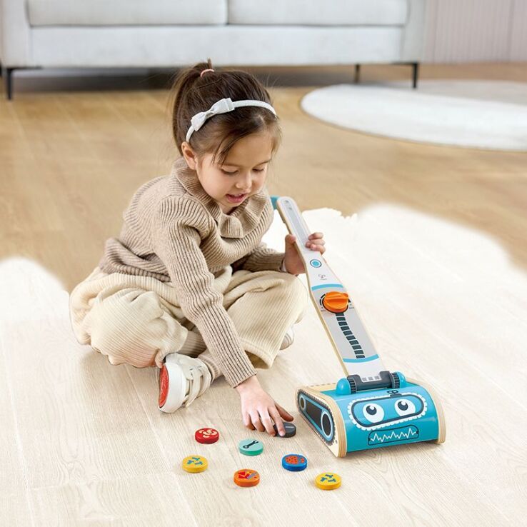 Hape Ξύλινη Ηλεκτρική Σκούπα (E3056A) (2)