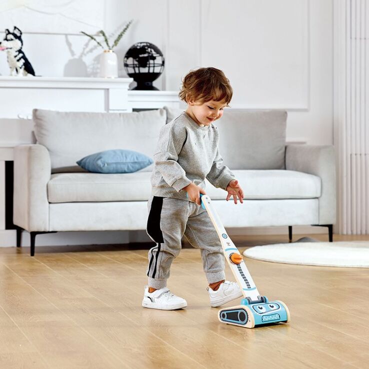 Hape Ξύλινη Ηλεκτρική Σκούπα (E3056A) (5)