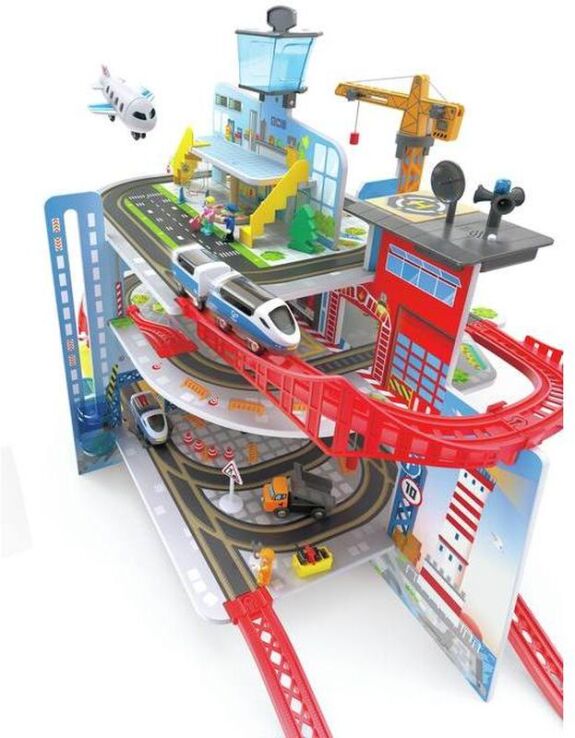 Hape Railway Ξύλινο Σετ Mega City (E3768A) (3)