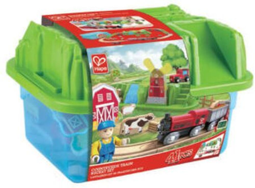 Hape Railway Ξύλινος Σιδηρόδρομος Countryside Bucket Set (E3772A) (1)