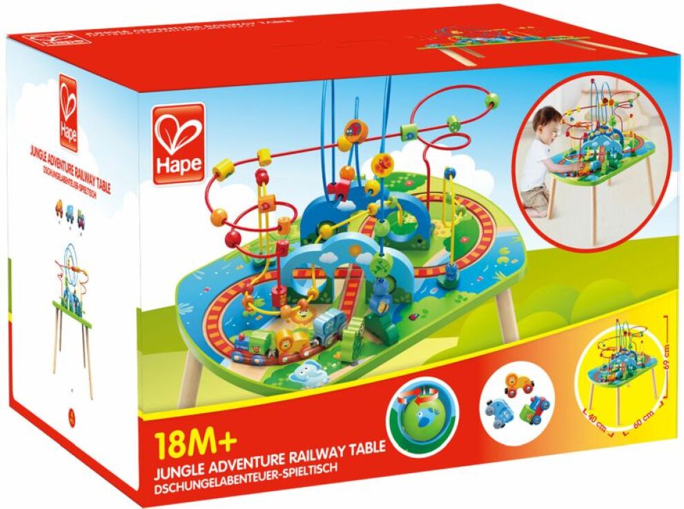 Hape Railway Ξύλινο Jungle Adventure Table  (E3824A) (1)