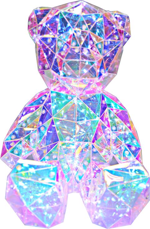 iDance Origami Bear With Lighting 25cm. (LBEAR25) (0)