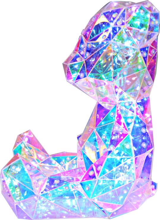 iDance Origami Bear With Lighting 25cm. (LBEAR25) (4)