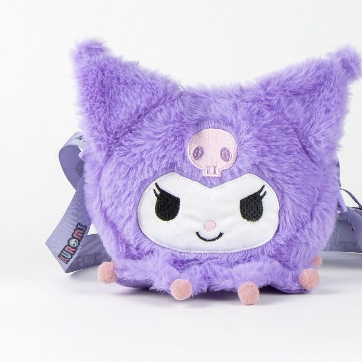 Cerda Hello Kitty Kuromi Λούτρινο Τσαντάκι Ώμου (2100005904) (1)