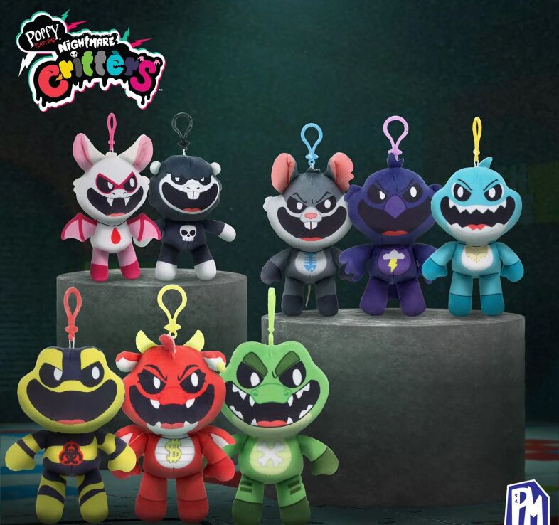 Poppy Playtime Λούτρινο Μπρελόκ Nightmare Critters-8 Σχέδια-1Τμχ (PC7701) (4)
