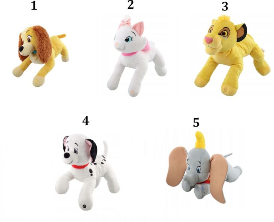 Λούτρινο Disney Lying Με Ήχους 50cm-5 Σχέδια (DCL-9271-ASS-GNM-FO) (1)