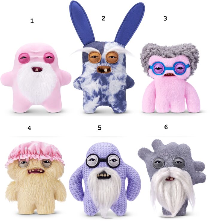 Zuru Λούτρινο Fuggler Old Fogies-6 Σχέδια (15750) (1)