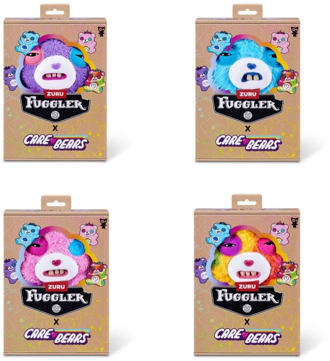 Zuru Λούτρινο Fuggler Care Bears-4 Σχέδια (15755) (2)