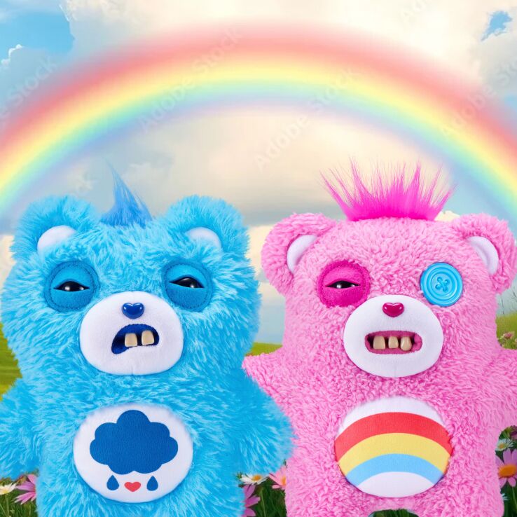 Zuru Λούτρινο Fuggler Care Bears-4 Σχέδια (15755) (7)