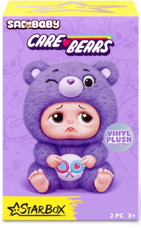 Zuru Λούτρινo Μπρελόκ Sadbaby-Care Bears-7 Σχέδια (17903) (0)