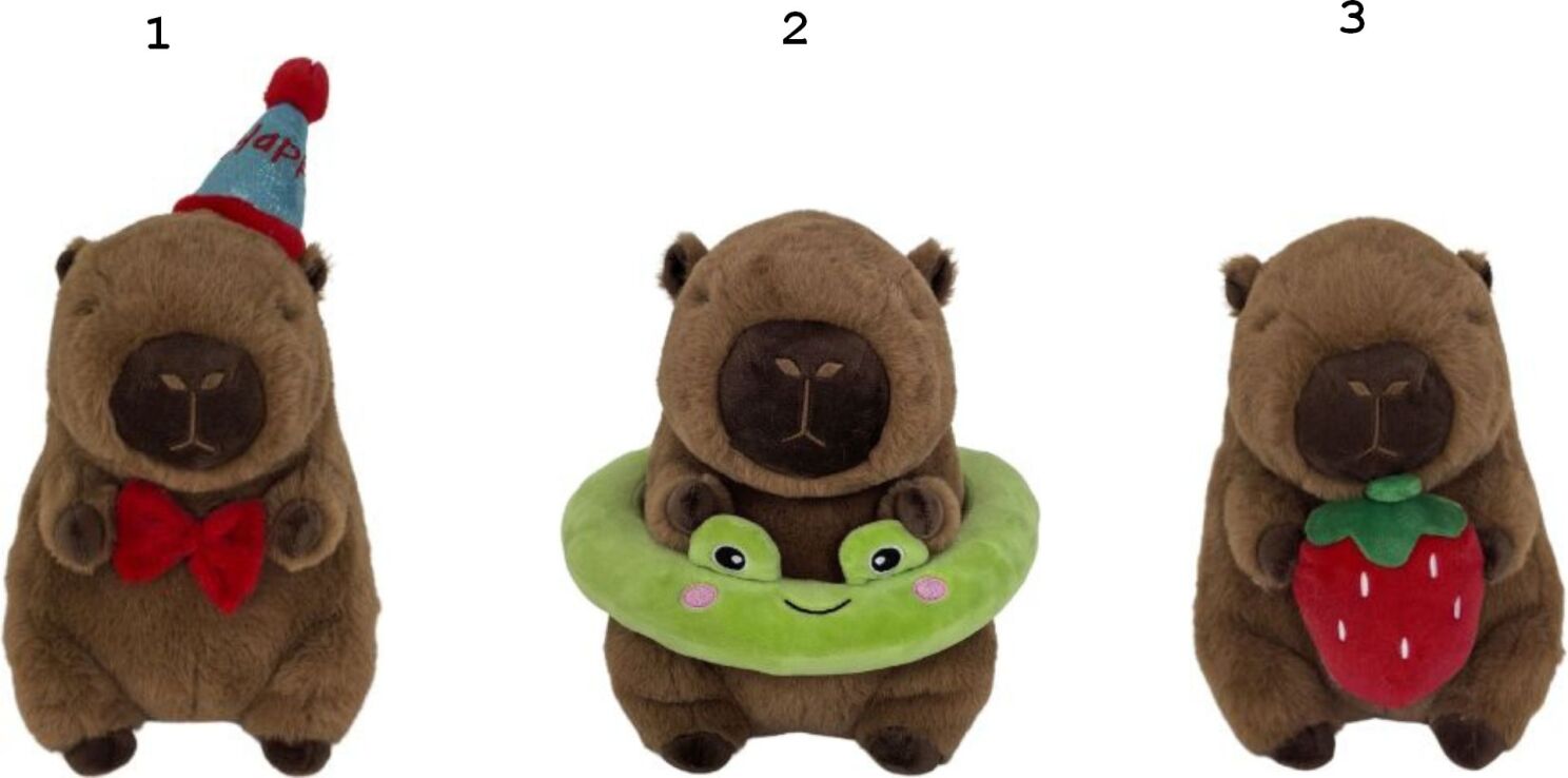 ZEC Λούτρινο Καπιμπάρα 20cm-3 Σχέδια (F241219) (1)