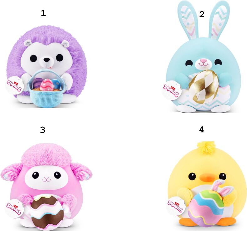 Zuru Λούτρινο Snackles Easter Series 1-4 Σχέδια (77677) (1)