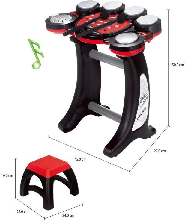 BW Drum Set Rock Tour B/O (HK-5090B) (2)