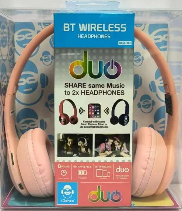 iDance Ακουστικά Bluetooth Pink (BLUE-100(PK) (0)