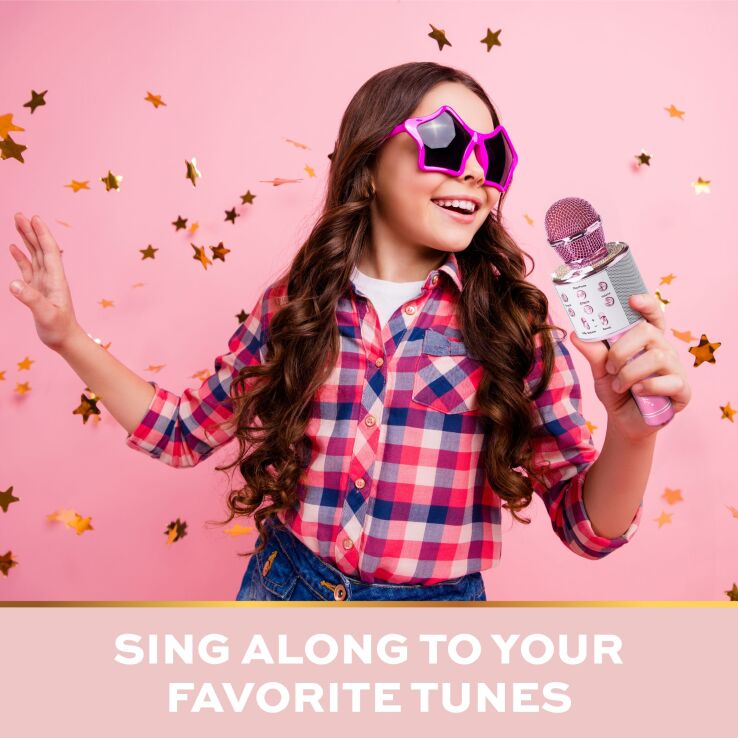 ThreeSixty Μικρόφωνο Karaoke Bluetooth Ροζ (1103021860) (4)