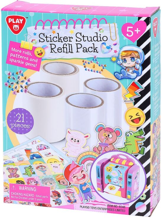 Playgo Stickers Studio Refill Pack 21Τμχ (6048) (1)