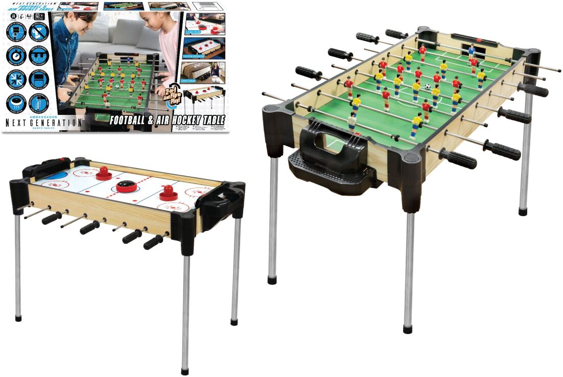 MAM Ξύλινο Ποδοσφαιράκι & Air Hockey Tabletop 82cm. (MA8150_H) (0)