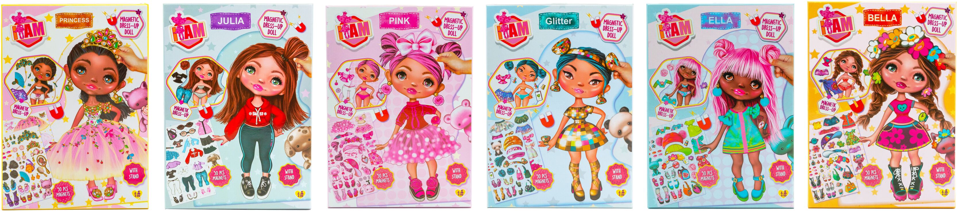 CAN Iam Μαγνητικό Σετ Dress Up Doll-6 Σχέδια-1Τμχ (IAM23251) (0)