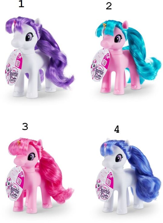 Zuru Sparkle Girlz Baby Unicorn-4 Σχέδια (100369TQ1) (1)