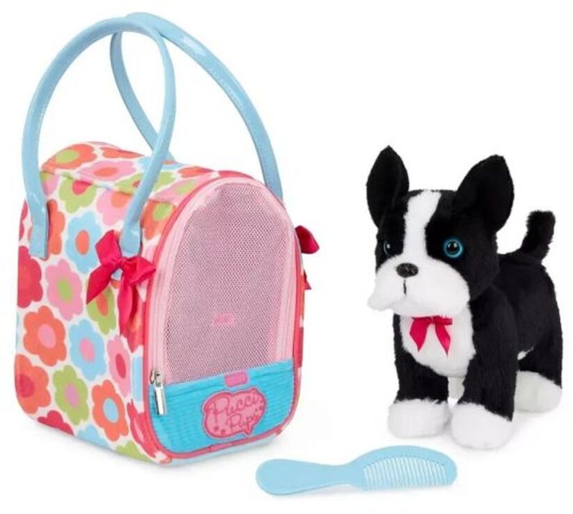 Pucci Pups Λούτρινο Σκυλάκι Boston Terrier & Τσάντα Μεταφοράς With Flower (ST8389Z) (0)