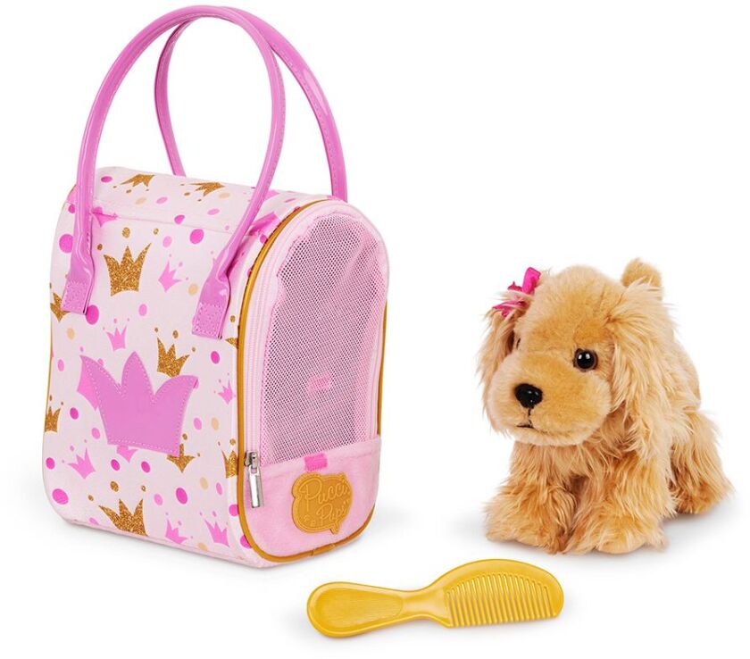 Pucci Pups Λούτρινο Σκυλάκι Cocker Spaniel & Τσάντα Μεταφοράς With Pink Crown (ST8433Z) (0)