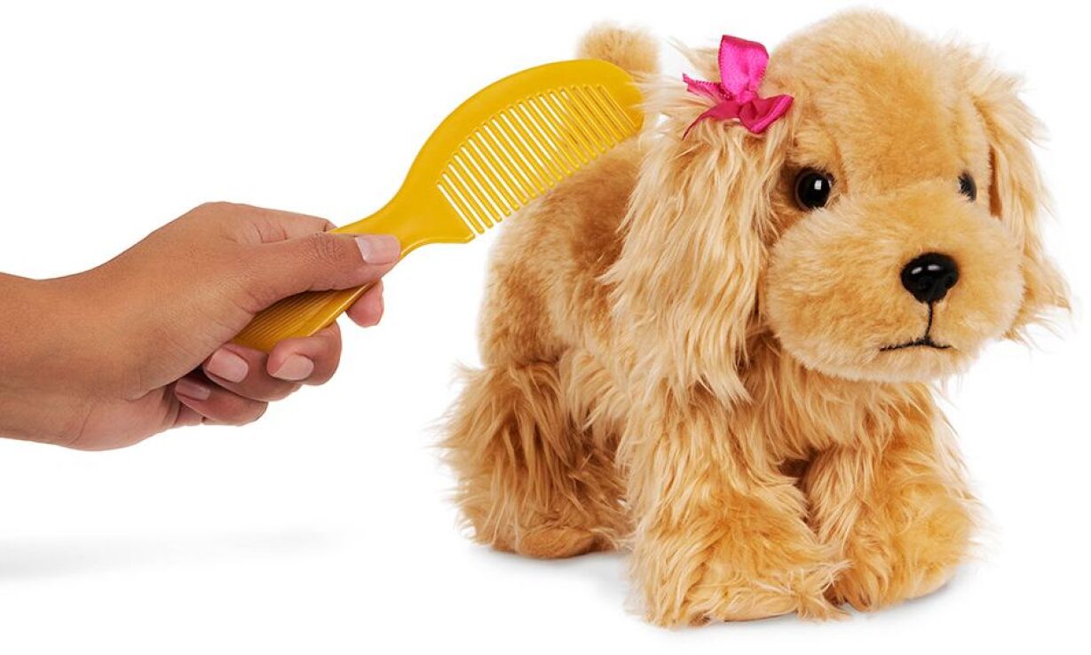 Pucci Pups Λούτρινο Σκυλάκι Cocker Spaniel & Τσάντα Μεταφοράς With Pink Crown (ST8433Z) (2)