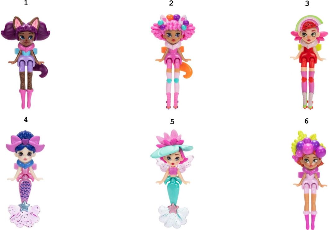 Jakks Pacific Queens Κούκλα Wild & Αξεσουάρ-6 Σχέδια (10392J) (1)