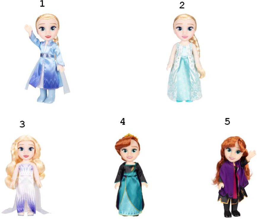 JP Disney Frozen Franchise Doll-5 Σχέδια (217144-V1) (1)