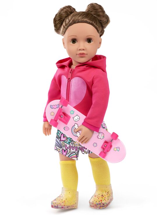 Our Generation Ενδυμασία Deluxe With Hoodie & Skateboard (BD30568Z) (3)