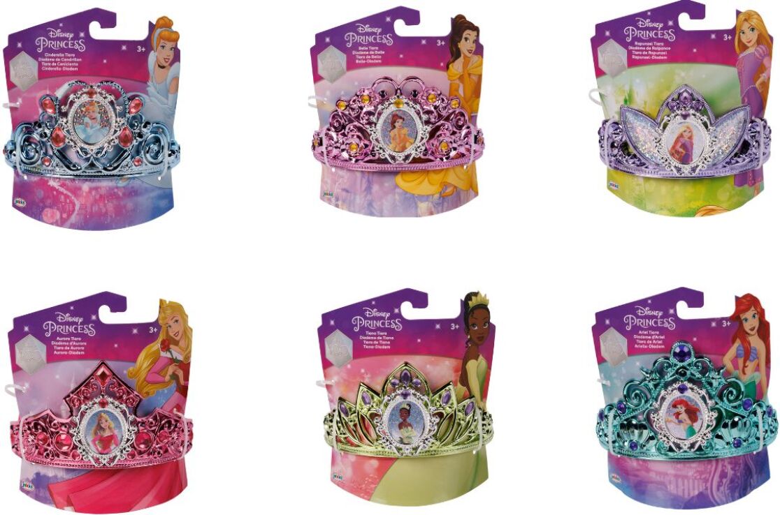 Jakks Pacific Disney Princess Tiara-6 Σχέδια (230684) (2)